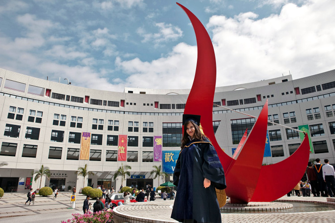Karama is brimming with confidence on the day of her graduation after experiencing the ups and downs of her PhD studies.