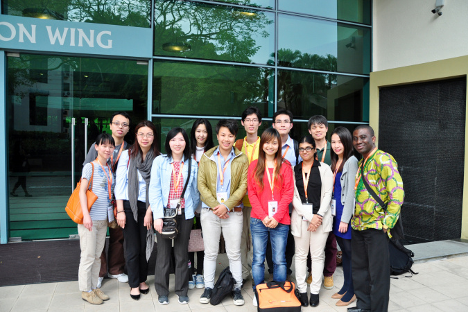 Student representatives from various universities participate in the Global Young Scientist Summit (GYSS) in Singapore in 2014.