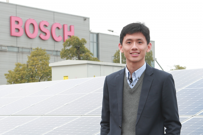 Bor-Hung and his team completed the biggest regional solar energy project for a German multinational technology giant’s factory in Nanjing in just four months.