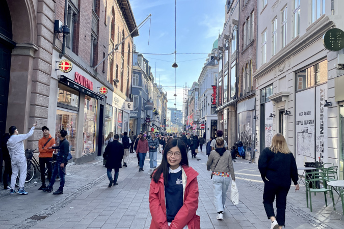 Strøget is more than just Copenhagen's main shopping street and Europe's longest pedestrian street but the combination of the welcomingly friendly Danish, the exquisitely vintage buildings and the local branded products. 