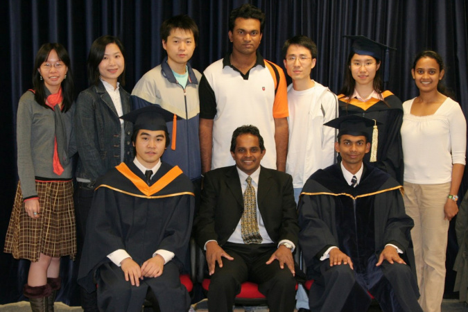 Channa (front right) shows great appreciation to his PhD supervisor Prof. Ravindra GOONETILLEKE (front middle) and research group members of Human Performance Lab at the time.