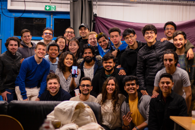 Johnson (back row, fourth from right) joined his first gathering with international students alike at A Club of Centrale Nantes for Travelling Students (ACCENTS). 