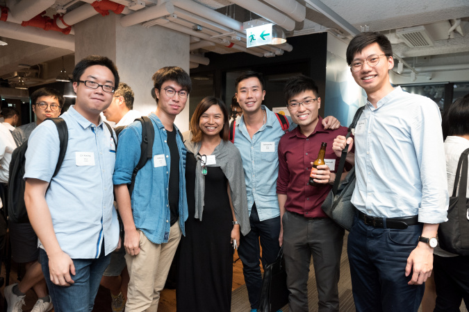 Roy (first right) reunited with his engineering schoolmates at 2017 Engineering Alumni Summer Social Mixer. 