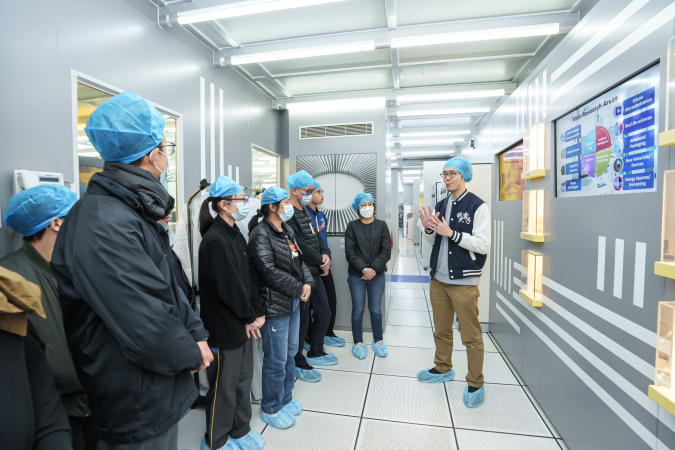 Participants visited the Nanosystem Fabrication Facility.