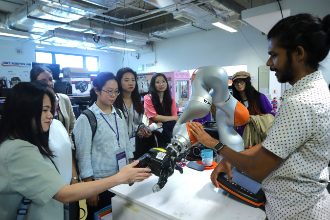 Participants visited research facilities at National University of Singapore.