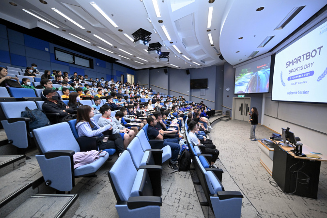 The opening ceremony of “HKUST-ExxonMobil iSTEAM Program 2024 – Smartbot Sports Day”