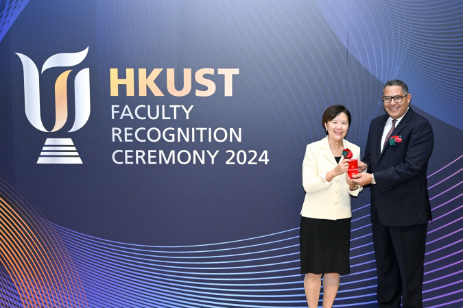Prof. Khaled Ben Letaief (right) and Prof. Nancy Ip