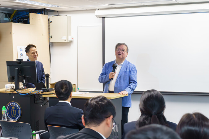 HKUST Provost Prof. Guo Yike spoke at the opening ceremony.