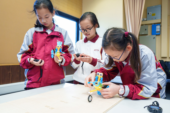 Participants tested their electric tricycles.