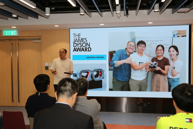 MAE PhD student Kwok Kin-Nam is a member of the O_Oley team, which won the 2022 James Dyson Award in the Hong Kong region.