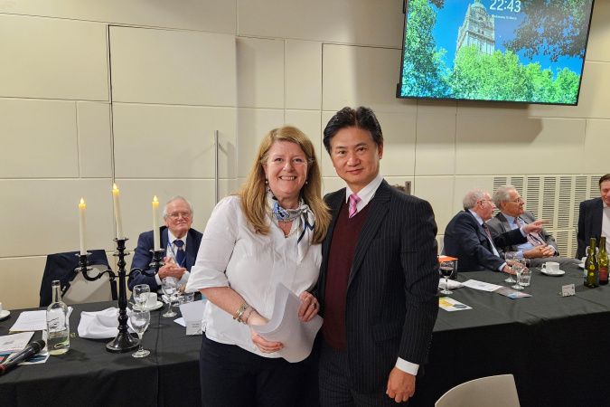 Prof. Charles Ng Wang-Wai, Vice-President for Institutional Advancement and Chair Professor of Civil and Environmental Engineering at The Hong Kong University of Science and Technology (HKUST), has been selected by the British Geotechnical Association (BGA) as the 65th Rankine Lecturer. A photo of Prof. Charles Ng (right) and BGA Chair Ir Chaido Doulala-Rigby (left).