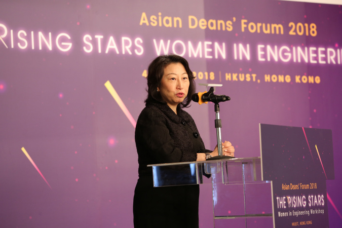 律政司司長鄭若驊女士以「香港、粵港澳大灣區、大中華及亞洲的事業發展機會」為題，在全體大會發表專題演說。