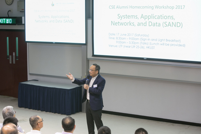 Prof Tim Cheng, Dean of Engineering, introduces the development on education innovation