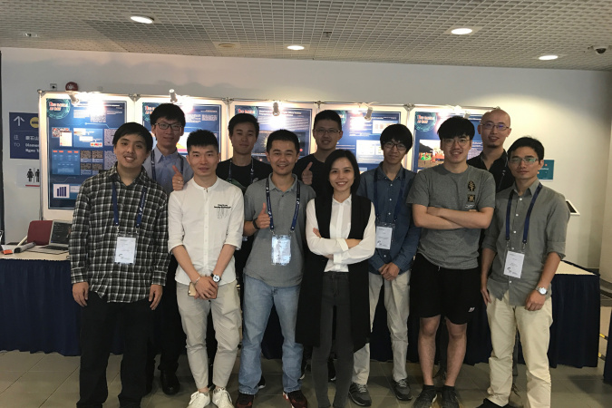 Students and staff of the WeChat-HKUST Joint Lab on Artificial Intelligence Technology