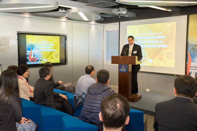  Dean of Engineering Prof Khaled Ben Letaief gave a welcoming speech