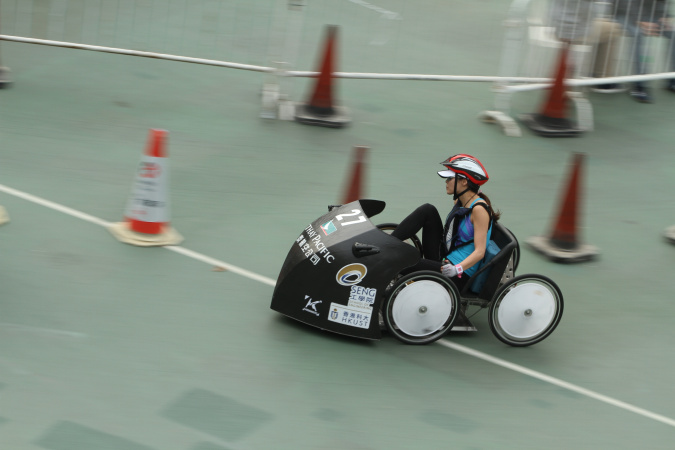  Pedal kart in action