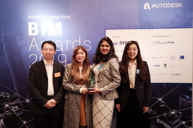 The team leveraged the complementary strengths of BIM and IoT technology and proposed an advanced building automation system for facility management at HKUST campus.