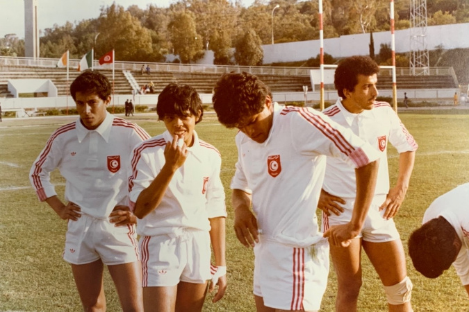 Prof. Letaief (first left) was a member of the Tunisia national rugby union team during his teenage years.