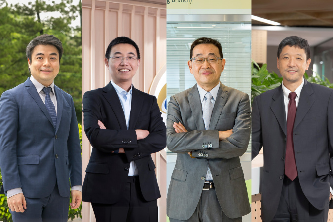 (From left to right) Prof. Terence Wong, Prof Shen Yajing, Prof. Chen Guanghao, and Prof. George Yuan
