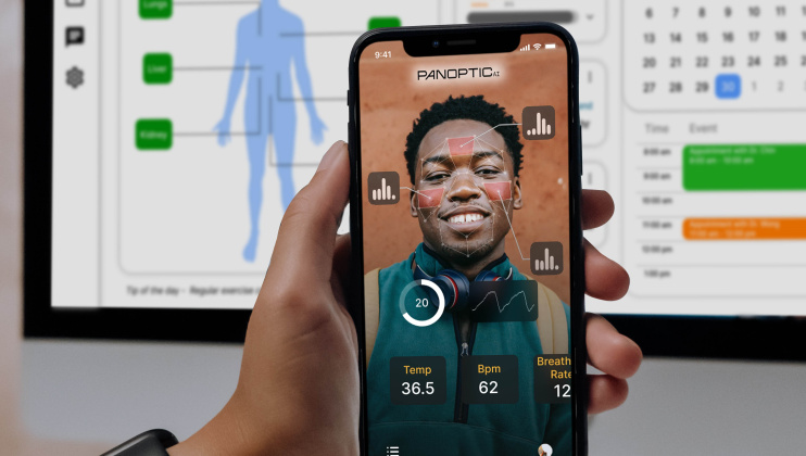 PanopticAI developed an AI health monitoring app using the camera on a smartphone or tablet to monitor the user’s vital signs such as heart rate, respiration rate, blood pressure etc. A pilot scheme has been deployed to 10 to 20 elderly homes across the city.