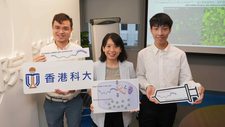 HKUST Researchers Discover New Way to Synthesize mRNAs that Enhances Effectiveness of mRNA Drugs and Vaccines